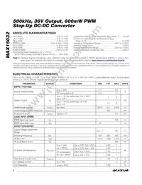 MAX15032ATA+T Datasheet Page 2