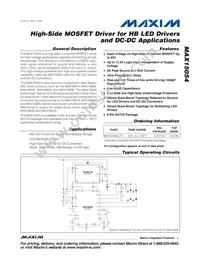 MAX15054AUT+T Datasheet Cover