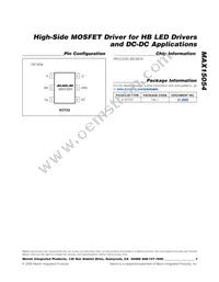 MAX15054AUT+T Datasheet Page 9