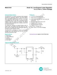 MAX15101EWL+T Datasheet Cover