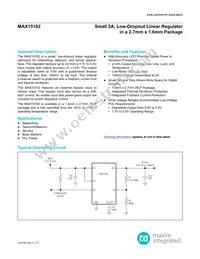 MAX15102EWL+T Datasheet Cover