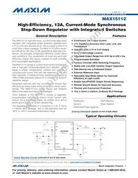 MAX15112EWG+T Datasheet Cover