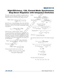 MAX15112EWG+T Datasheet Page 18