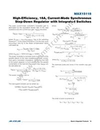 MAX15118EWI+T Datasheet Page 18