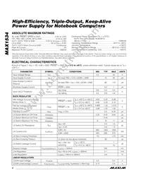 MAX1534ETE+T Datasheet Page 2