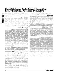 MAX1534ETE+T Datasheet Page 14