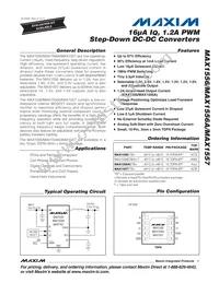 MAX1556ETB+TG52 Datasheet Cover