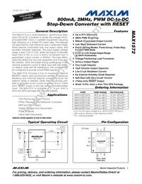 MAX1572ETC180+T Datasheet Cover