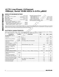 MAX157ACUA+T Datasheet Page 2