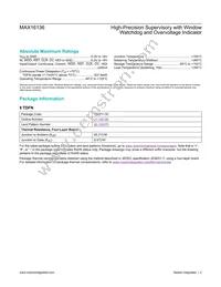 MAX1613600/VY+ Datasheet Page 2