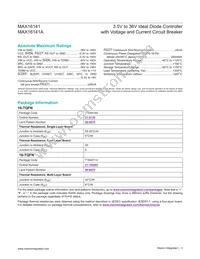 MAX16141AAF/V+ Datasheet Page 3