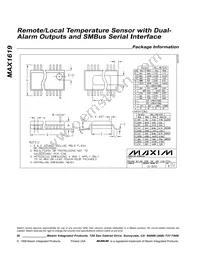 MAX1619MEE Datasheet Page 20