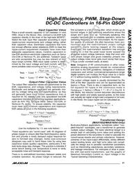 MAX1653EEE+G002 Datasheet Page 21