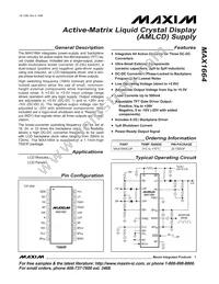 MAX1664EUP Datasheet Cover