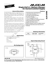 MAX1679EUA+T Datasheet Cover