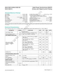 MAX16821CATI+T Datasheet Page 2