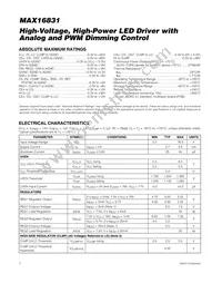 MAX16831ATJ/V+T Datasheet Page 2