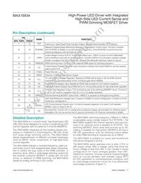 MAX16834ATP/V+ Datasheet Page 7