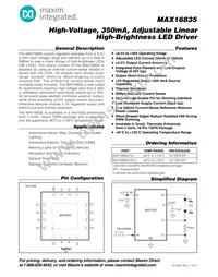 MAX16835ATE+T Datasheet Cover
