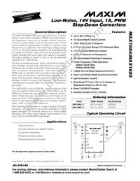 MAX1685EEE+TG126 Datasheet Cover