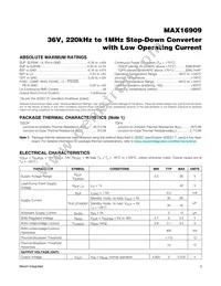 MAX16909RAUE/V+CMD Datasheet Page 2