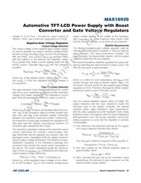 MAX16929HGUI/V+T Datasheet Page 20