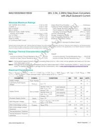 MAX16935CAUESB/V+ Datasheet Page 2