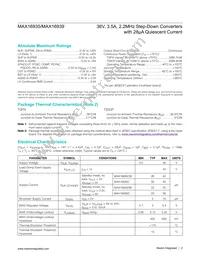 MAX16935SAUE/V+G2Z Datasheet Page 2