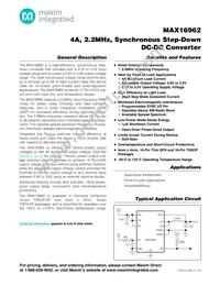 MAX16962SAUEA/V+ Datasheet Cover