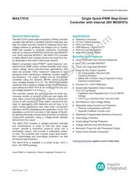 MAX17016ETL+T Datasheet Cover