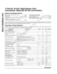 MAX1701EEE Datasheet Page 2