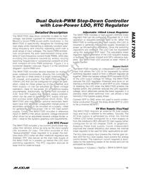 MAX17020ETJ+ Datasheet Page 19