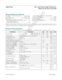 MAX1709EUI/GG8 Datasheet Page 2