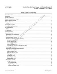 MAX17263LETD+T Datasheet Page 2