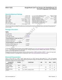 MAX17263LETD+T Datasheet Page 6