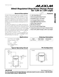 MAX1730EUB Datasheet Cover