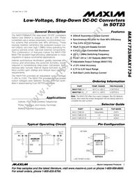 MAX1734EUK18+TGA8 Datasheet Cover