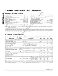 MAX17409GTI+T Datasheet Page 2