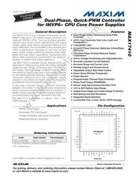 MAX17410GTM+T Datasheet Cover
