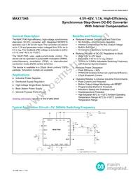 MAX17545ATP+T Datasheet Cover