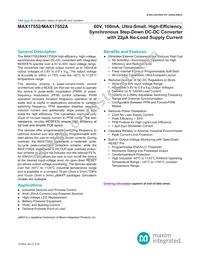 MAX17552AUB+T Datasheet Cover