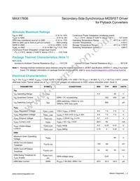 MAX17606AZT+ Datasheet Page 2