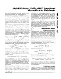 MAX1762EUB+T Datasheet Page 17