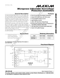 MAX1807EUB+ Datasheet Cover