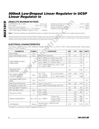 MAX1819EBL20+T Datasheet Page 2