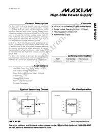 MAX1822ESA+T Datasheet Cover