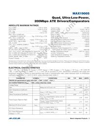 MAX19005CCS+T Datasheet Page 2