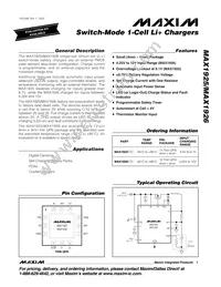 MAX1925ETC+T Datasheet Cover