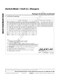 MAX1925ETC+T Datasheet Page 16