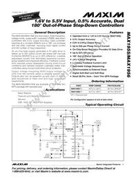 MAX1956ETI+T Datasheet Cover